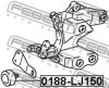 FEBEST 0188-LJ150 Deflection/Guide Pulley, v-ribbed belt
